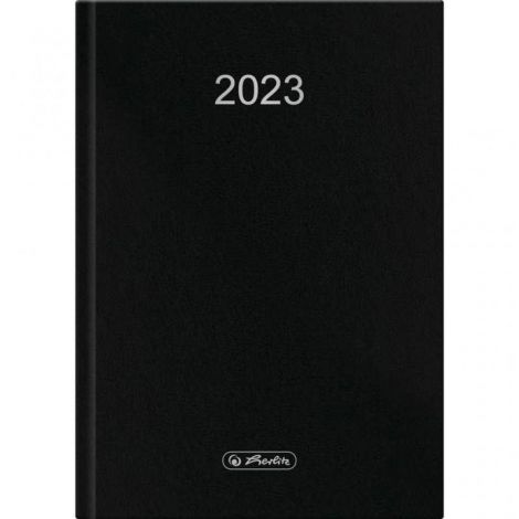 2024 Kalendarz Herlitz Dzienny Szefa A5, Czarny
